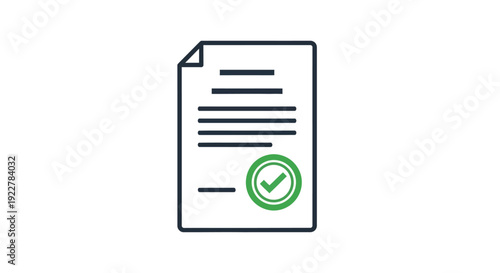 Document with green check mark.
