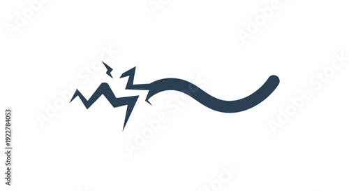Electricity symbol with lightning bolt.