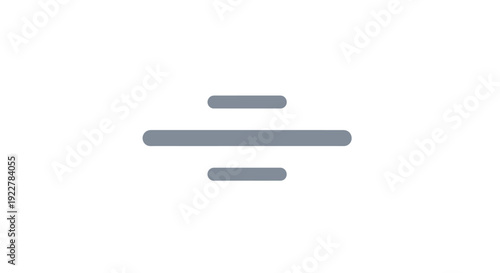 Equals Sign Symbol Mathematical Equality Icon.