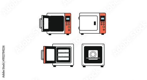 Foto Laboratory Oven Line minimal dynamic tone vector