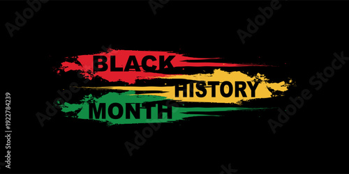 Black history month celebrate. vector illustration design graphic Black history month. Vector illustration design