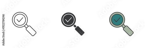 analyzing icon. Symbol sign for mobile concept and web design. Vector icon, Vector graphics