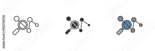 identify icon. Symbol sign for mobile concept and web design. Vector icon, Vector graphics