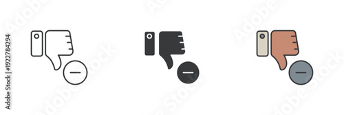 disadvantage icon. Symbol sign for mobile concept and web design. Vector icon, Vector graphics