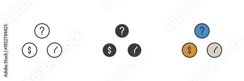 factors icon. Symbol sign for mobile concept and web design. Vector icon, Vector graphics