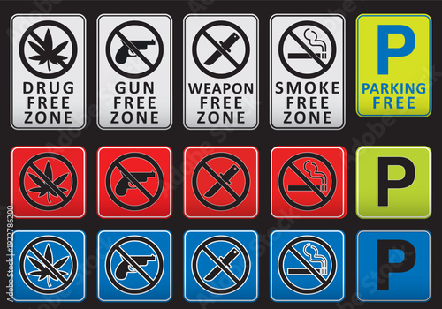 No drugs vector icon, isolated prohibition sign symbol, ideal for workplace safety, educational materials, public area warnings, health campaigns