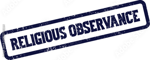 Formal grunge stamp representing sacred spiritual practice and devotion to faith