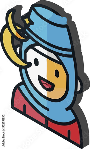 Woman Wearing Headscarf Smiling Portrait