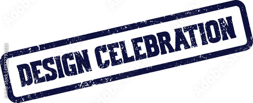 Grungy Design Celebration Stamp for Acknowledging Achievement and Creative Endeavors