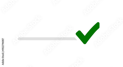 Green checkmark symbol icon sign.