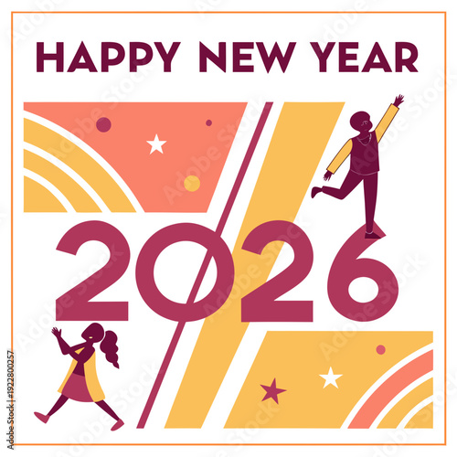 People celebrate the arrival of the year 2026.