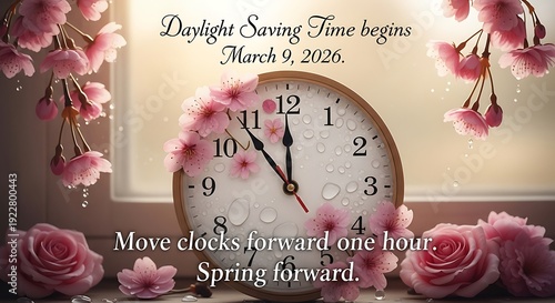 Celebrating the arrival of spring with a beautiful clock and floral design
