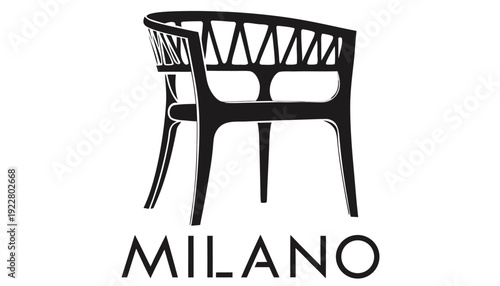 Modern Milano chair with sleek design and minimalist style