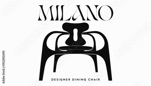 Elegant Milano designer dining chair in modern style