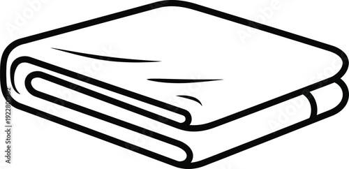 A folded blanket or towel