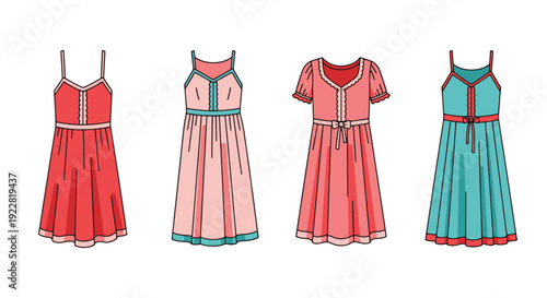 Nightgown Line art soft minimal tone illustration
