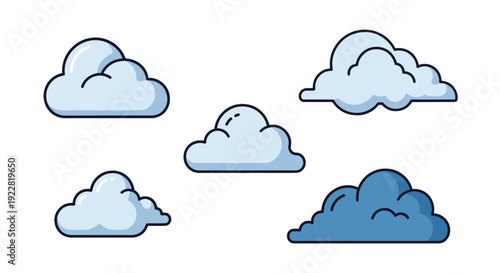 Nimbus Cloud Line abstract colorful art illustration