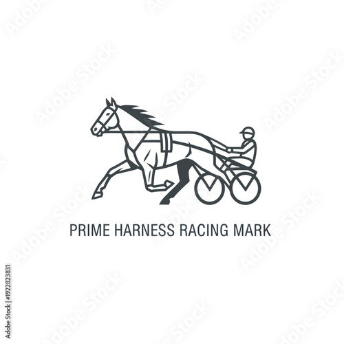 Prime Harness Racing Professional Equestrian Logo