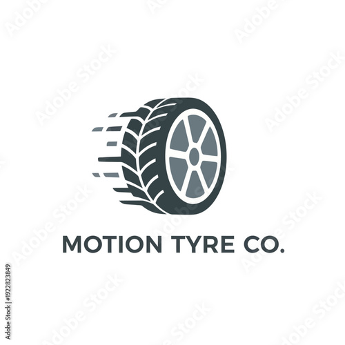 Motion Tyre Co Speed Performance Automotive Logo