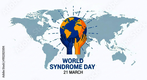 World Map Awareness Design Promoting Down Syndrome Inclusion, Diversity and Equality Across the Globe