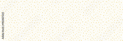 Tiny ditsy yellow star vector pattern background banner, cute seamless repeat