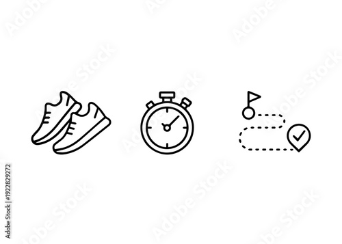 Running line icon set vector
Vector set of icons on a white background