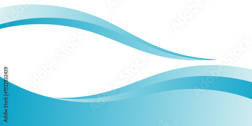 Dynamic Blue Wave Motion Background with Flowing Cyan Curves and White Accents for Modern Web Banner and Corporate Presentation Template