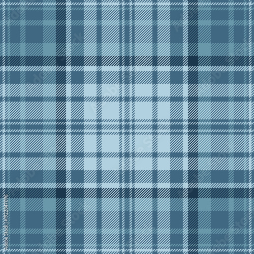 Product tartan background vector, sparse textile pattern seamless. Deep texture fabric check plaid in cyan and light colors.
