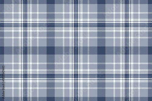 Crease texture background fabric, nyc textile seamless plaid. Rag vector tartan pattern check in pastel and blue colors.