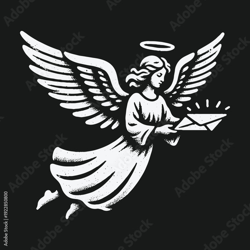 Angel Delivering a Message: A Symbol of Hope and Communication.