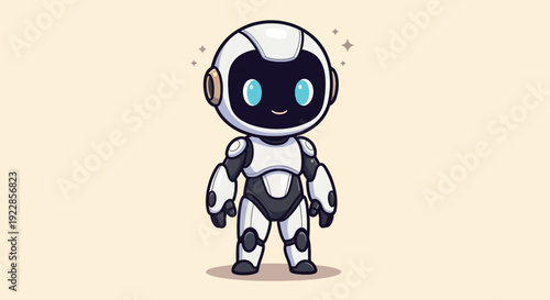 Cute Robot Character Design.