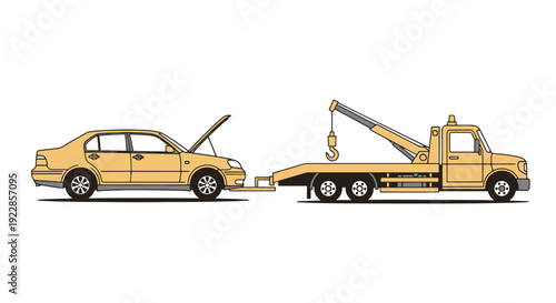 Roadside Assistance modern abstract tone vector