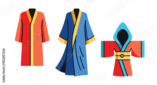 Robe Line art vector creative tone color illustration