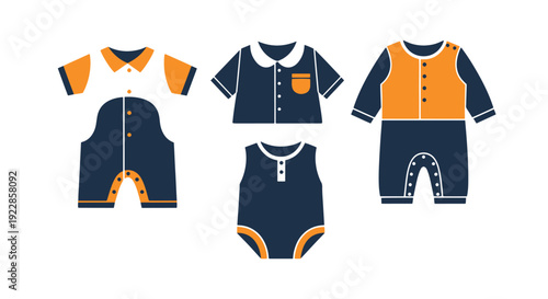 Romper Bottom Line modern colorful abstract illustration