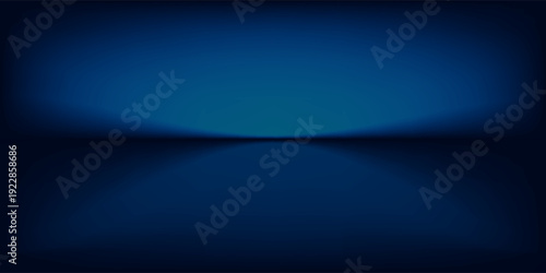 smooth gradient dark blue light studio room with copy space for you design background