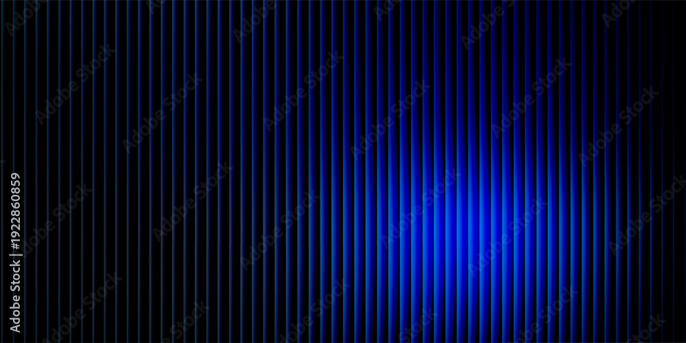 Obraz premium Illustration of abstract ribbed glass texture with warm orange and cool blue gradient light effect