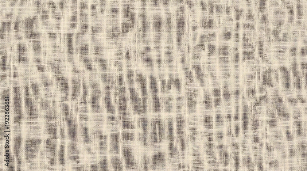 Fototapeta premium Beige textured fabric background with natural weave pattern