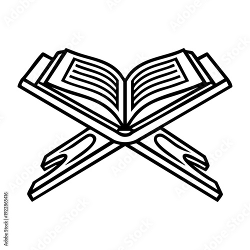 Open Quran on rehal