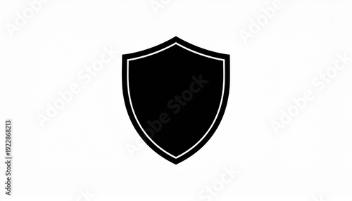 Free Download Black shield icon isolated on white background security protection symbol vector - GFXLoad