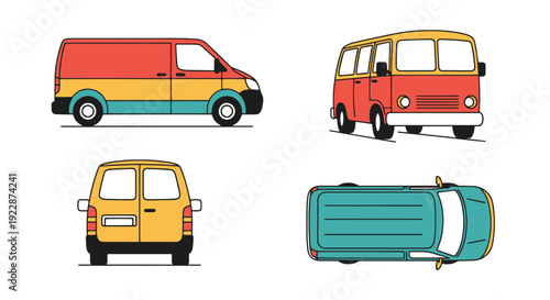 Van Line art vector modern smooth minimal illustration