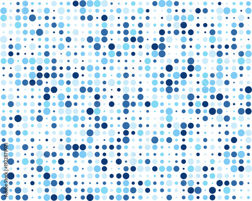 Seamless pattern with blue circles	random size