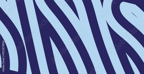 Abstract wavy blue stripes create a dynamic two-tone pattern for modern graphic design use