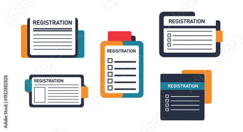 Registration Paper soft elegant tone illustration