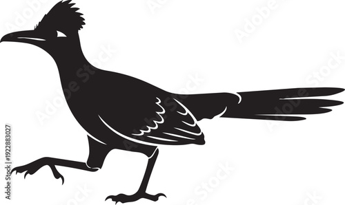 A black vector illustration of a wild eagle silhouette with spread wings and a sharp beak, featuring artistic nature elements like feathers and branches in a clean wildlife drawing