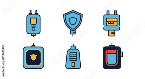 Security Dongle Line modern smooth style vector