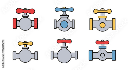 Stopcock Line art abstract elegant tone illustration