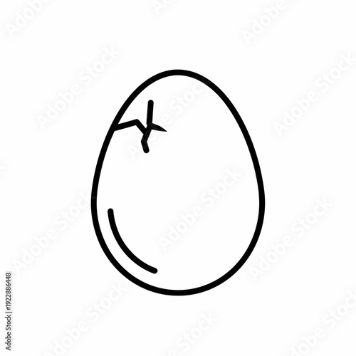 Cracked egg illustration that symbolize life and fragility