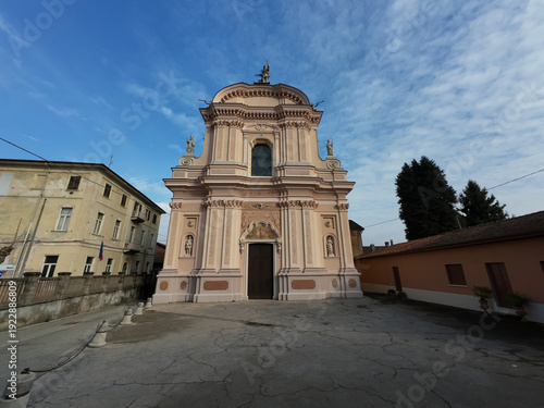 Cavaglio, Italy San Mamante Church facade