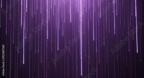 Abstract purple streaks of light on dark background