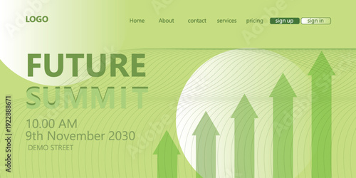 Abstract future summit template concept banner, cover, vector design illustration background